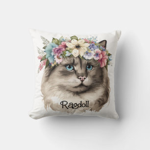  Ragdoll Cat Floral - Speciaal Kussen