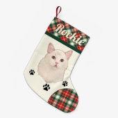 Ragdoll Cat gepersonaliseerd Kleine Kerstsok (Voorkant (Hangend))