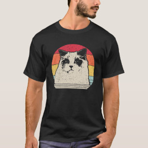 Ragdoll Cat Lover 70S 80S Retro T-shirt