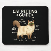Ragdoll Cat Petting Guide Funny Cat Lover  Muismat (Voorkant)