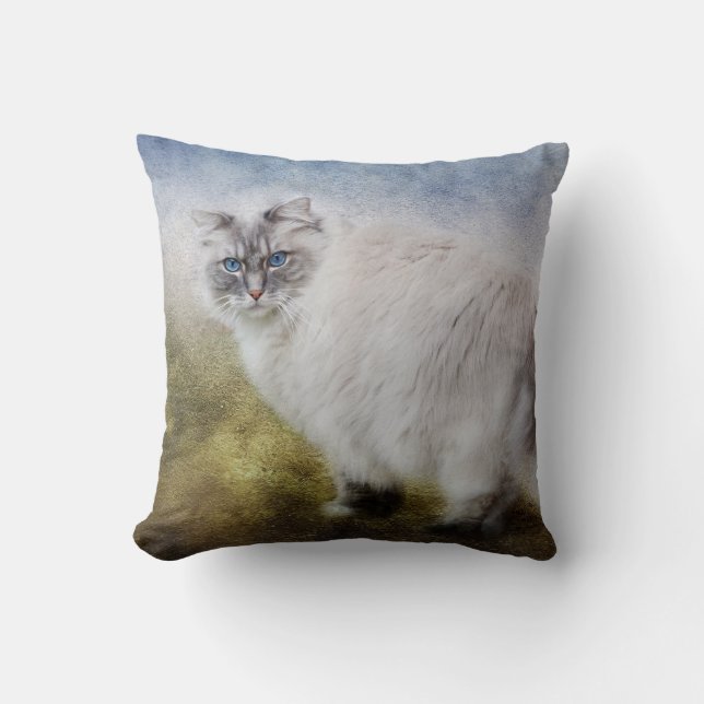 Ragdoll Cat Pillow Kussen (Voorkant)