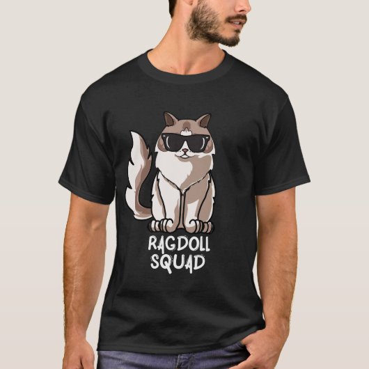 Ragdoll Cat Squad T-shirt (Voorkant)