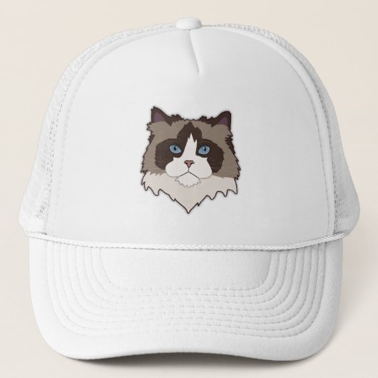 Ragdoll Cat Trucker Pet (Voorkant)