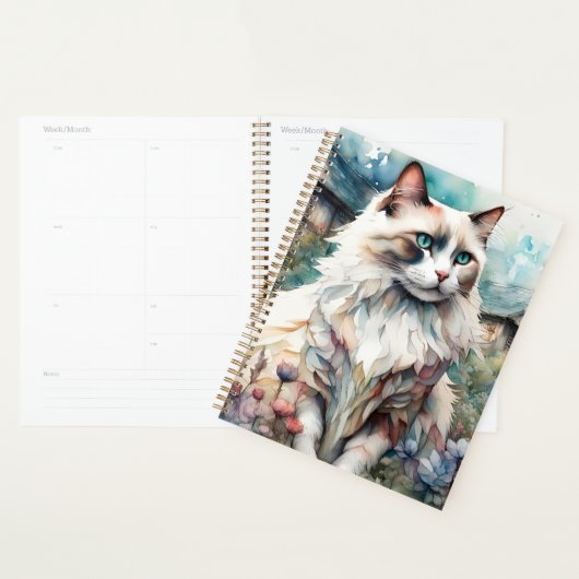 Ragdoll Chat en anglais Garden (Devant avec enveloppe)