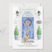 Ragdoll Chat Porte bleue Déplacement Faire-part (Devant)