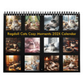 Ragdoll Chats Moments cosy 202X Calendrier (Protection)