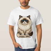 Ragdoll dad bank t-shirt (Voorkant)