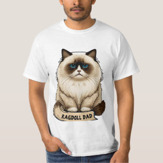 Ragdoll dad bank t-shirt