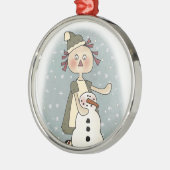 Ragdoll en Snowman Ornament (Links)
