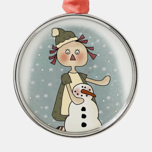 Ragdoll en Snowman Ornament (Voorkant)