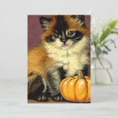 Ragdoll Halloween Cat Save The Date (Staand voorkant)