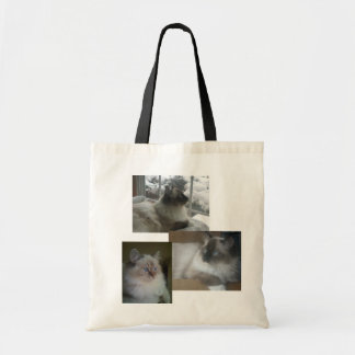 Ragdoll Himalayan Cat Kat kerstcollage Tas