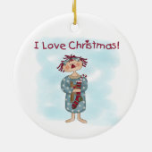 Ragdoll Ik Hou Van Kerstmis Ornament (Achterkant)