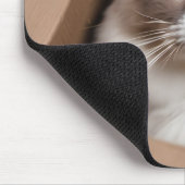 Ragdoll kat in kartonnen doos muismat (Hoek)