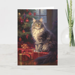 Ragdoll kat Kerst wenskaart Bedankkaart