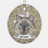 Ragdoll-kat  Liefdevolle herinnering ornament (Links)