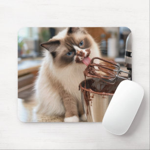 Ragdoll kat likt mixer klopper muismat