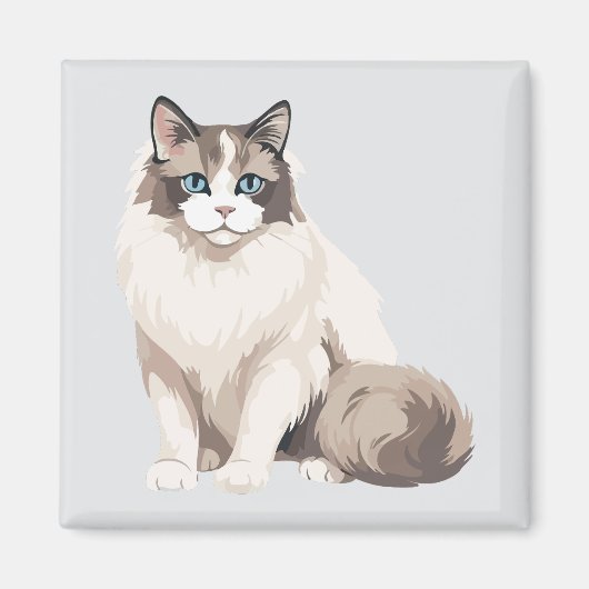 Ragdoll kat magneet (Voorkant)