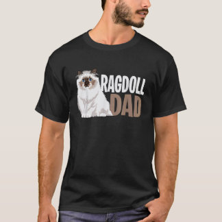 Ragdoll Kat Vader Katteneigenaar T-shirt