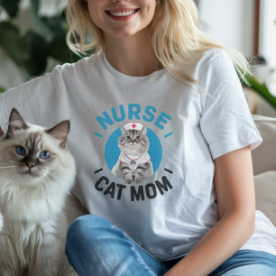 Ragdoll Kat "Verpleegster Kat Mam" T-shirt