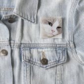 Ragdoll-kat Vierkante Button 5,1 Cm (In situ)