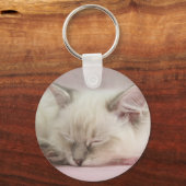 ragdoll katje sleutelhanger (Voorkant)