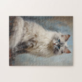 Ragdoll kattenportret 1 legpuzzel (Horizontaal)