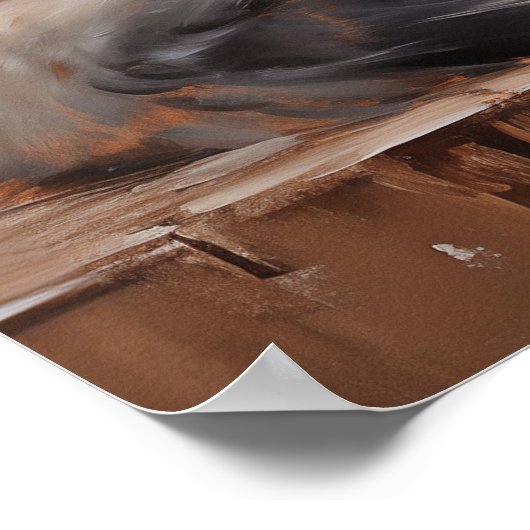 Ragdoll kattenportret poster (Hoek)