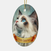 Ragdoll kitten keramisch ornament (Links)