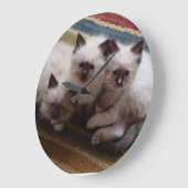 Ragdoll Kittens Clock Grote Klok (Hoek)