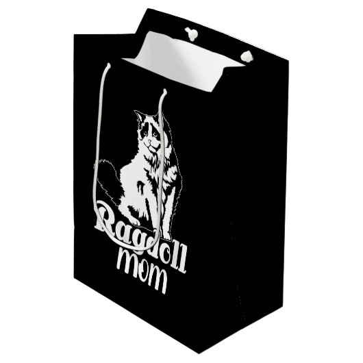 Ragdoll mama, Funny Ragdoll Cat Lover Mam Cadeaus Medium Cadeauzakje (Voorkant Gekanteld)