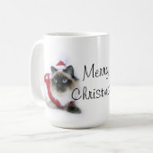 Ragdoll mok met kerstmis (Voorkant links)