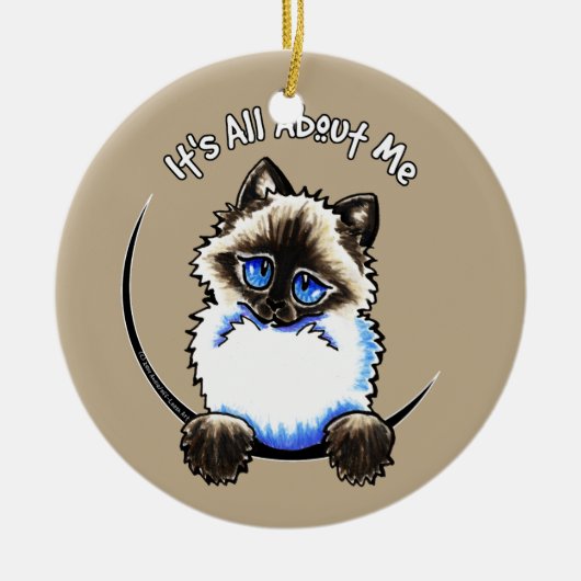 Ragdoll Ragamuffin heeft alles over mij Keramisch Ornament (Voorkant)