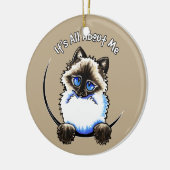 Ragdoll Ragamuffin heeft alles over mij Keramisch Ornament (Links)