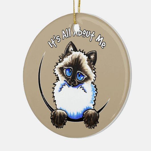 Ragdoll Ragamuffin heeft alles over mij Keramisch Ornament (Links)