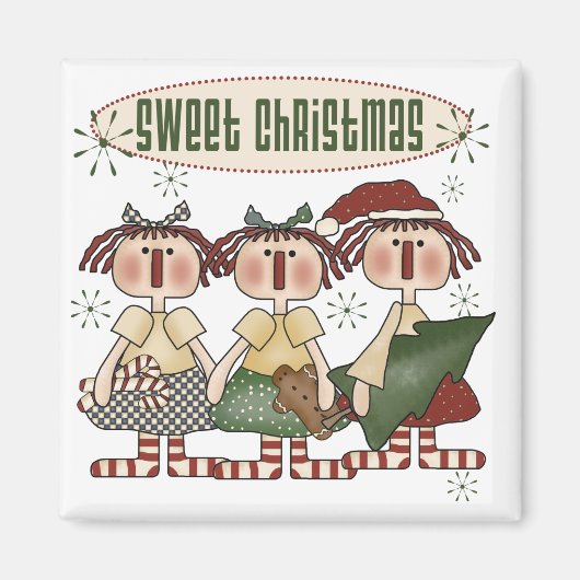 Ragdolls Sweet Christmas Tshirts en Geschenken Magneet (Voorkant)