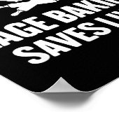 Rage Baking Saves Live Skull Funny Baker Cook Chef Poster (Hoek)