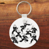 Rage Comic Meme Faces Ninja Gang Sleutelhanger (Voorkant)