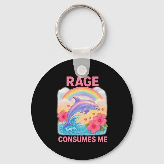 Rage Consumes Me Dolphin  Sleutelhanger (Voorkant)