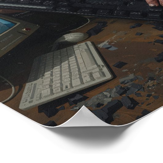 Rage Error: System Failure - Ctrl Alt Delirium Poster (Hoek)