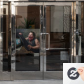 Rage Error: System Failure - Ctrl Alt Delirium Raamsticker (Kantoordeur)