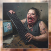 Rage Error: System Failure - Ctrl Alt Delirium Raamsticker (Vel 2)