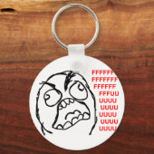 rage face rage comic meme lol rofel sleutelhanger (Voorkant)