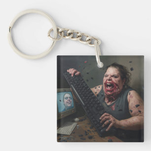 Rage-fout: Systeemfout - Ctrl Alt Delirium Sleutelhanger