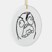 Rage Guy Angry Fuu Fuuu Rage Face Meme Keramisch Ornament (Rechts)