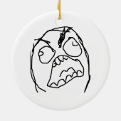 Rage Guy Angry Fuu Fuuu Rage Face Meme Keramisch Ornament (Achterkant)