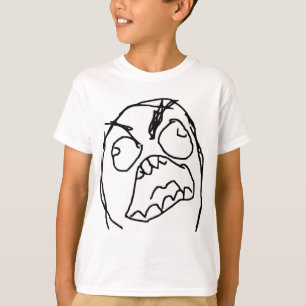 Rage Guy Angry Fuu Fuuu Rage Face Meme T-shirt