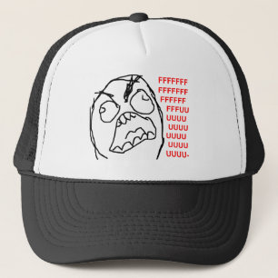 Rage Guy Angry Fuu Fuuu Rage Face Meme Trucker Pet
