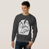 Rage Guy Angry Fuu Fuuu Rage Face Meme Trui (Voorkant volledig)
