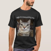 Rage is het consumeren van me cat meme Shirt (Voorkant)